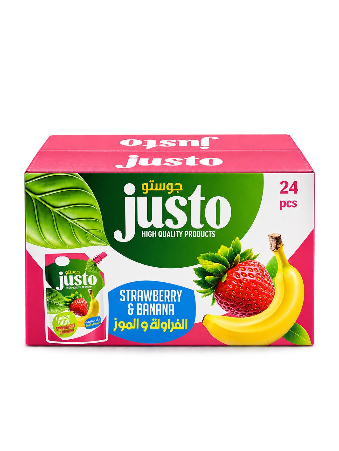 Justo Zero Strawberry & Banana Flavored Drink